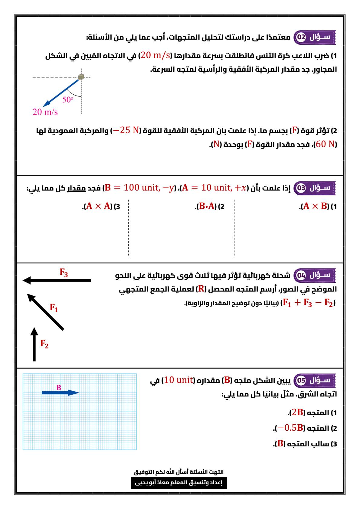 NjM0MzIwLjk4NjE2 بالصور امتحان الشهر الاول لمادة الفيزياء للصف العاشر الفصل الاول 2025 مع الاجابات